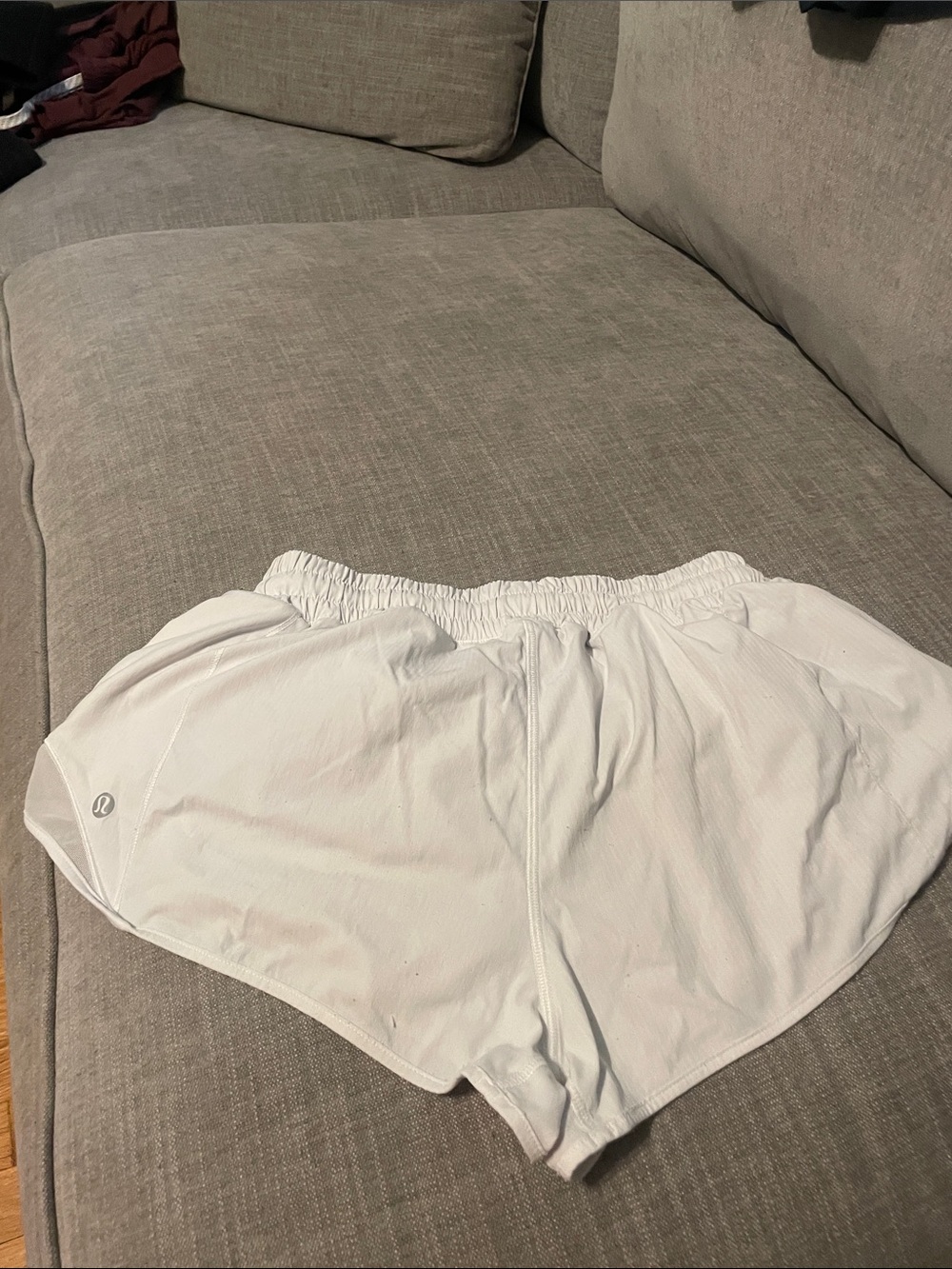 lululemon athletica White Women’s Athletic Running Shorts - Picture 2 of 3